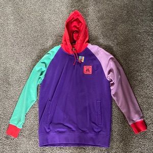 Teddy Fresh Color Block Hoodie